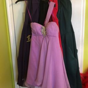 lavender homecoming dress